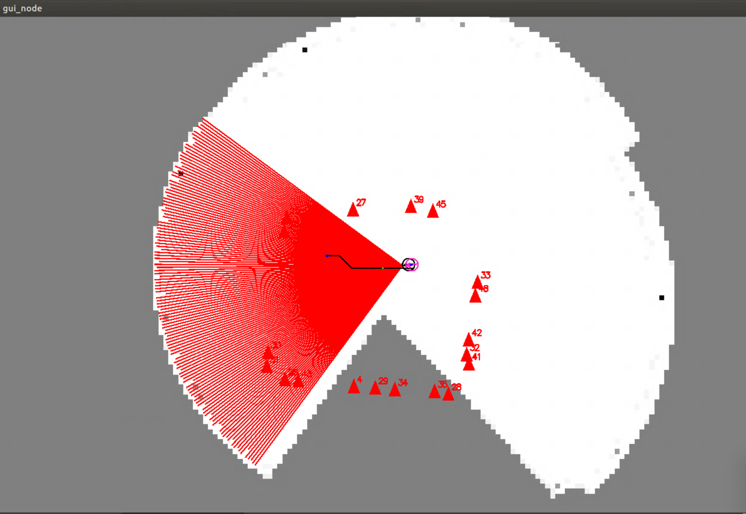 Autonomous mobile robot GUI screenshot